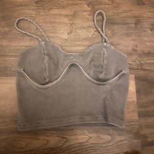 Forever 21 Grey Top